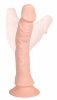Elastyczne wibrujące dildo na przyssawce 21,5 cm